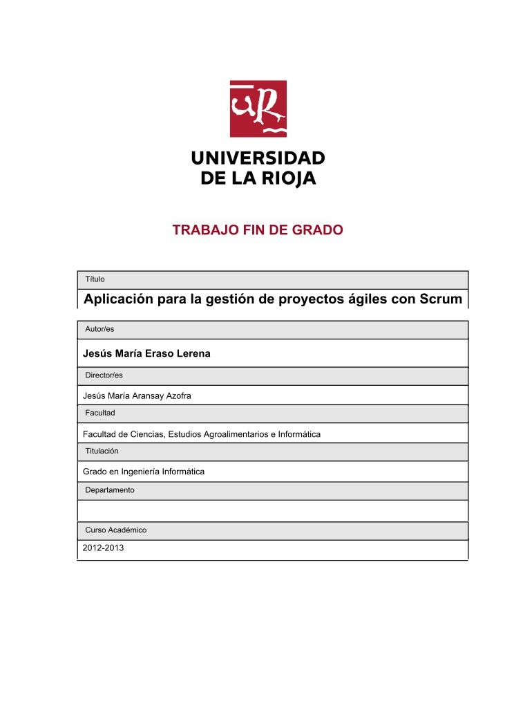 Imágen de pdf Aplicación para la gestión de proyectos ágiles con Scrum