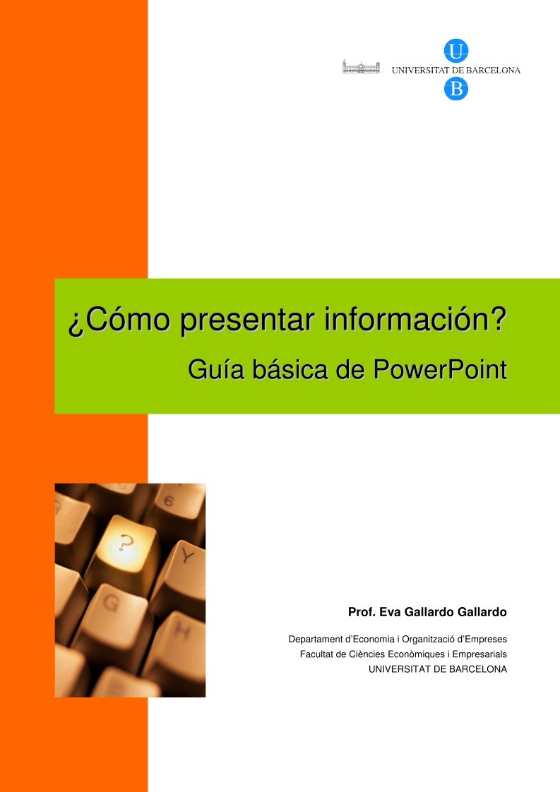 Imágen de pdf Cómo presentar información - Guía básica de PowerPoint