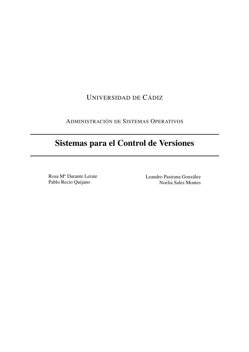PDF de programación - Sistemas para el control de versiones
