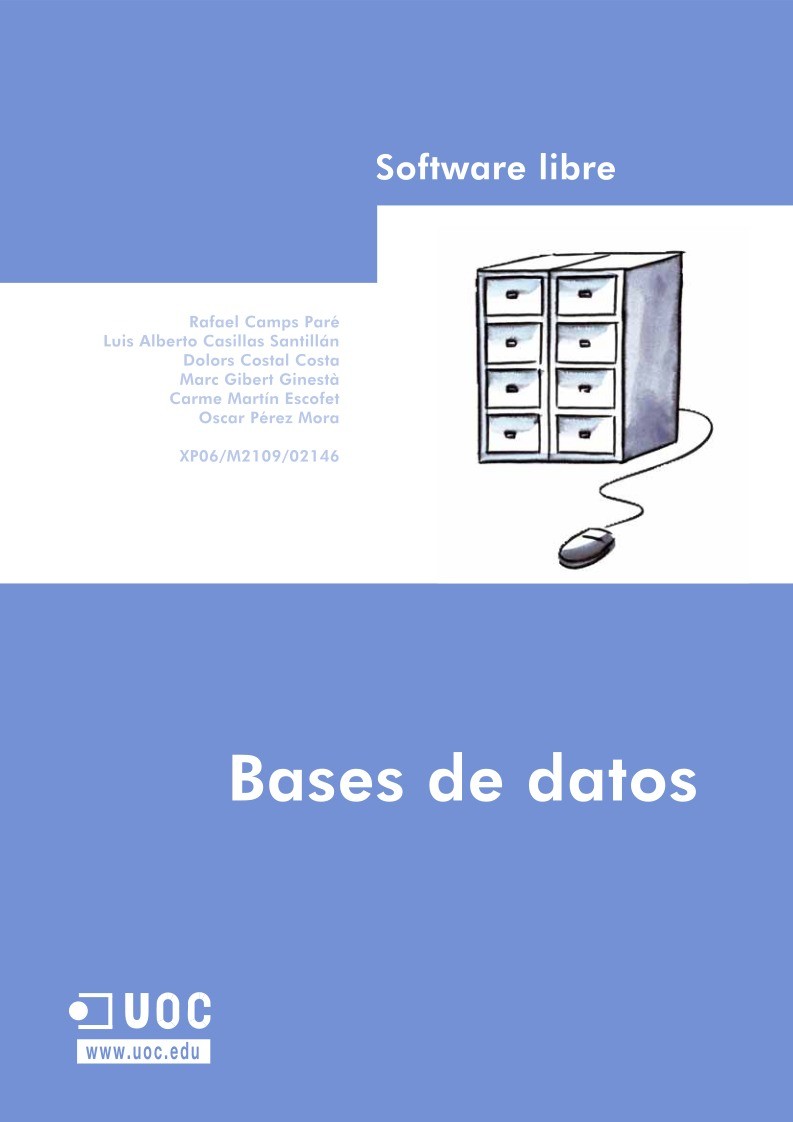 Imágen de pdf Bases de datos - Software Libre