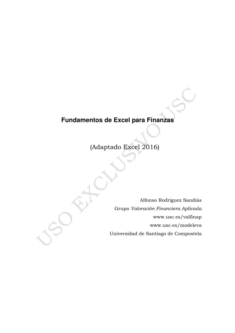 Imágen de pdf Fundamentos de Excel para Finanzas