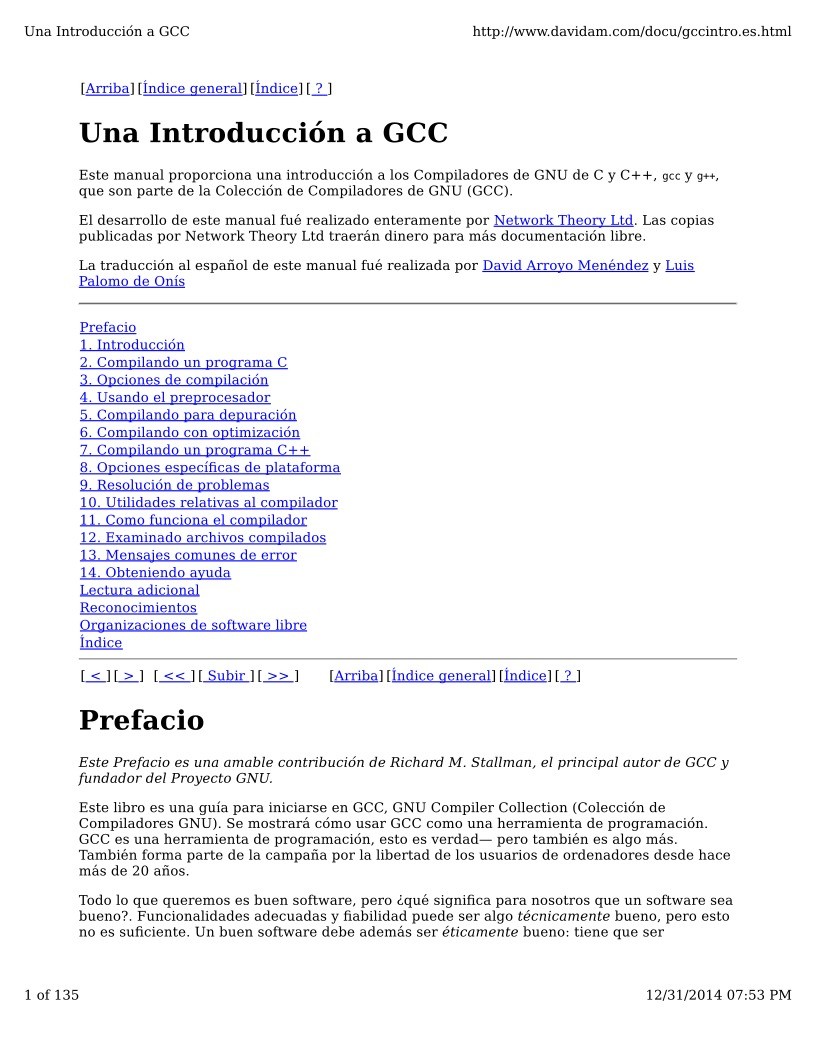 Imágen de pdf Una Introducción a GCC