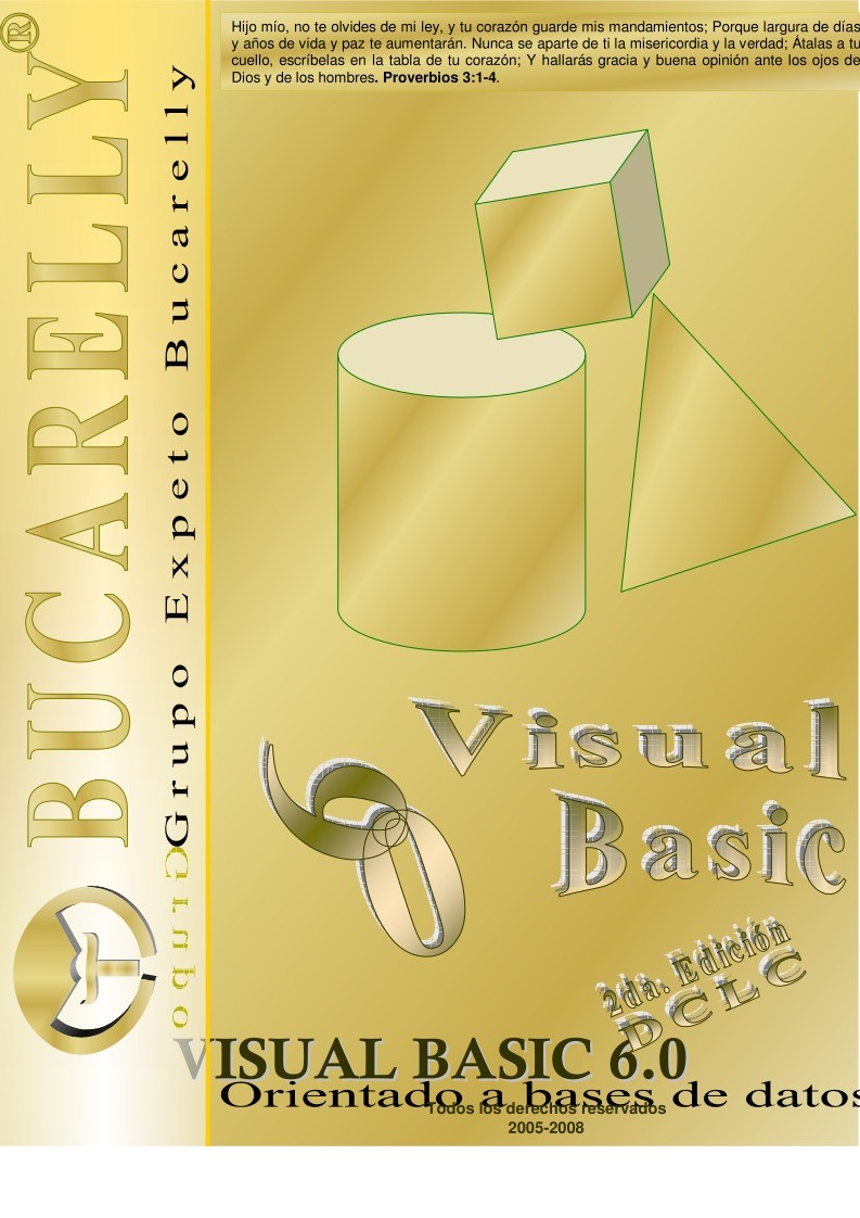 Imágen de pdf Libro de ORO de Visual Basic 6.0, Orientado a Bases de Datos, 2da Edición