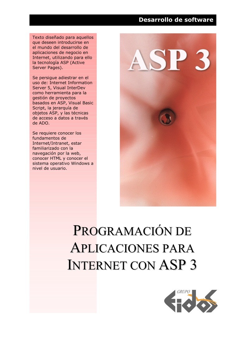 Imágen de pdf Programación de aplicaciones para Internet con ASP 3