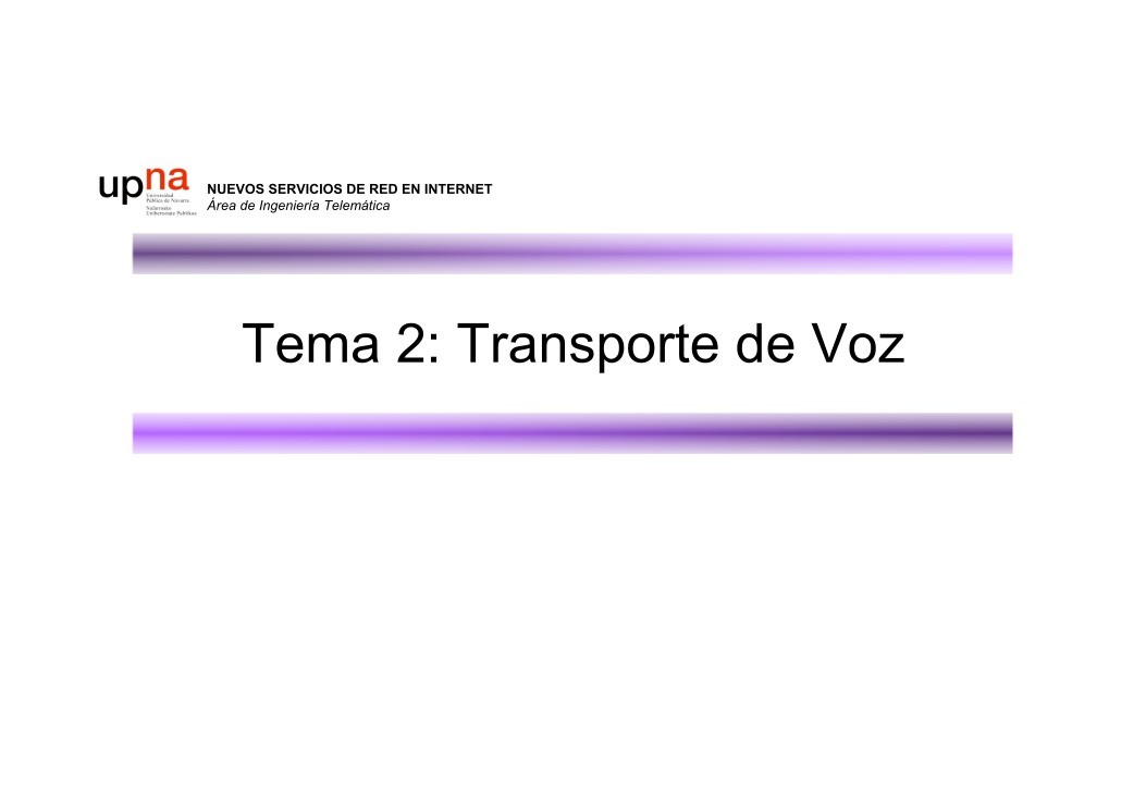 Imágen de pdf Tema2: Transporte de Voz