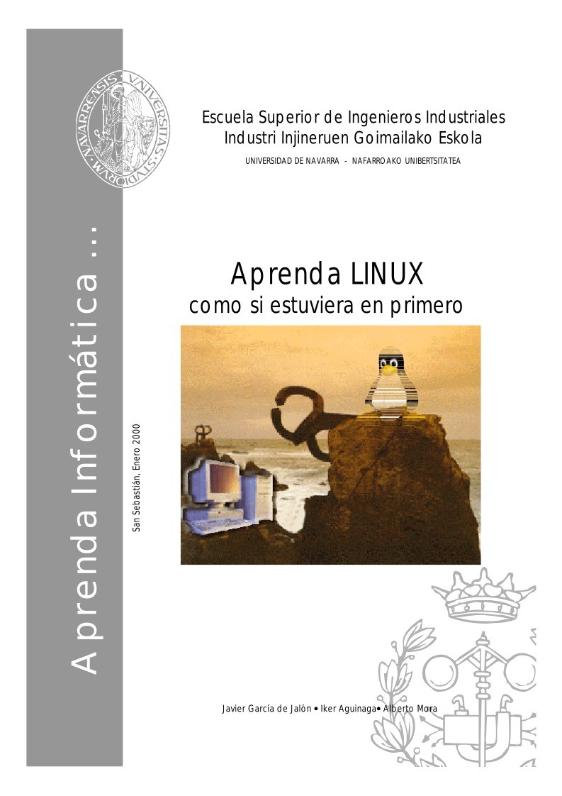 Imágen de pdf Aprenda Linux como si estuviera en primero
