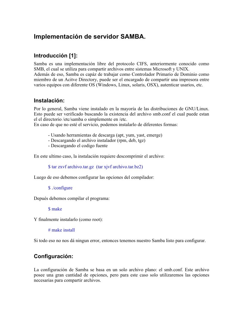 Imágen de pdf Implementación de servidor SAMBA