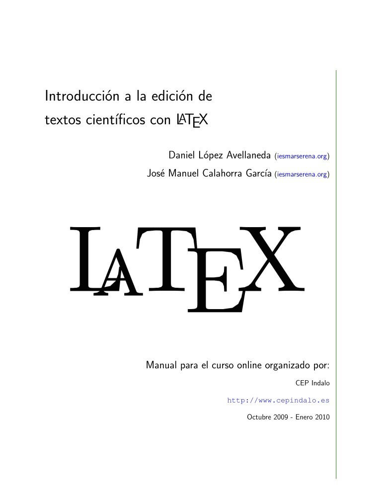 Imágen de pdf Introducción a la edición de textos científicos con LATEX