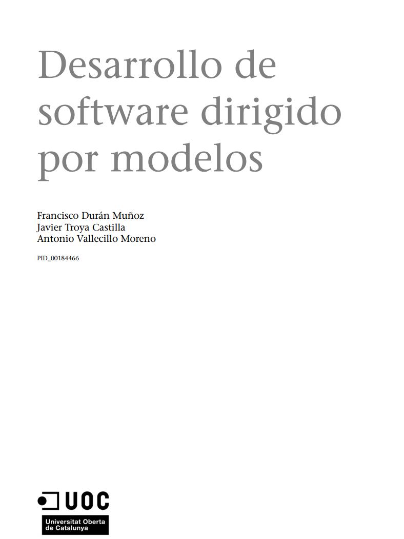 Imágen de pdf Desarrollo de software dirigido por modelos