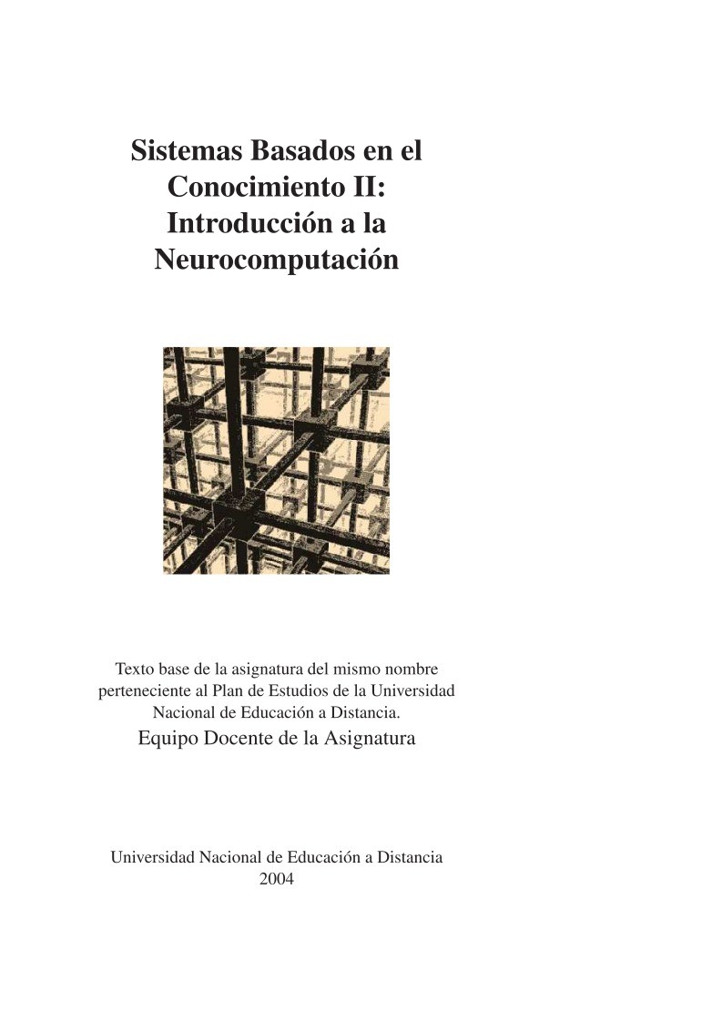 Imágen de pdf Sistemas Basados en el Conocimiento II: Introducción a la Neurocomputación