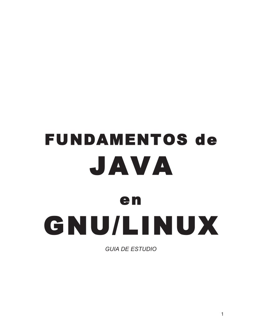 Imágen de pdf Fundamentos de Java en GNU/Linux