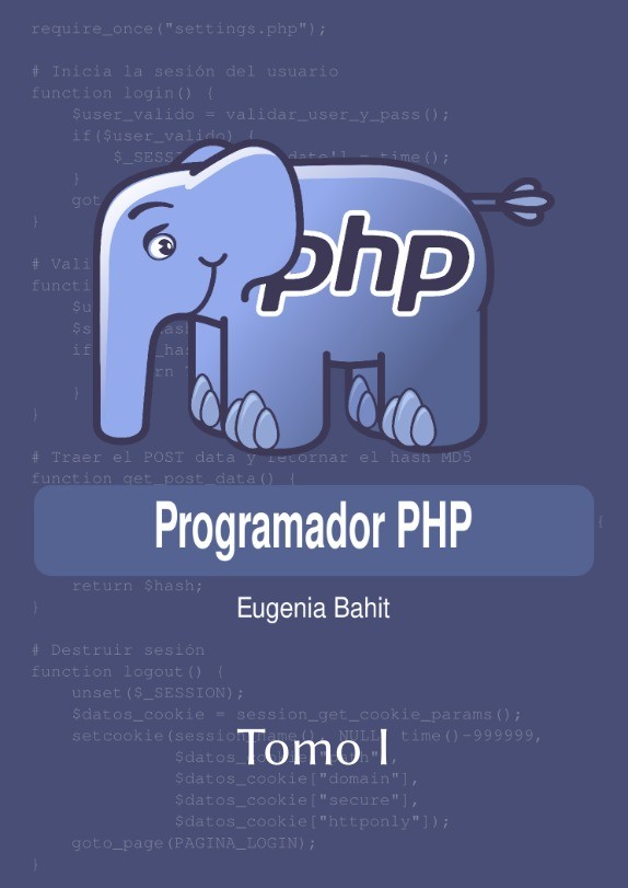 Imágen de pdf Programador PHP - Tomo I