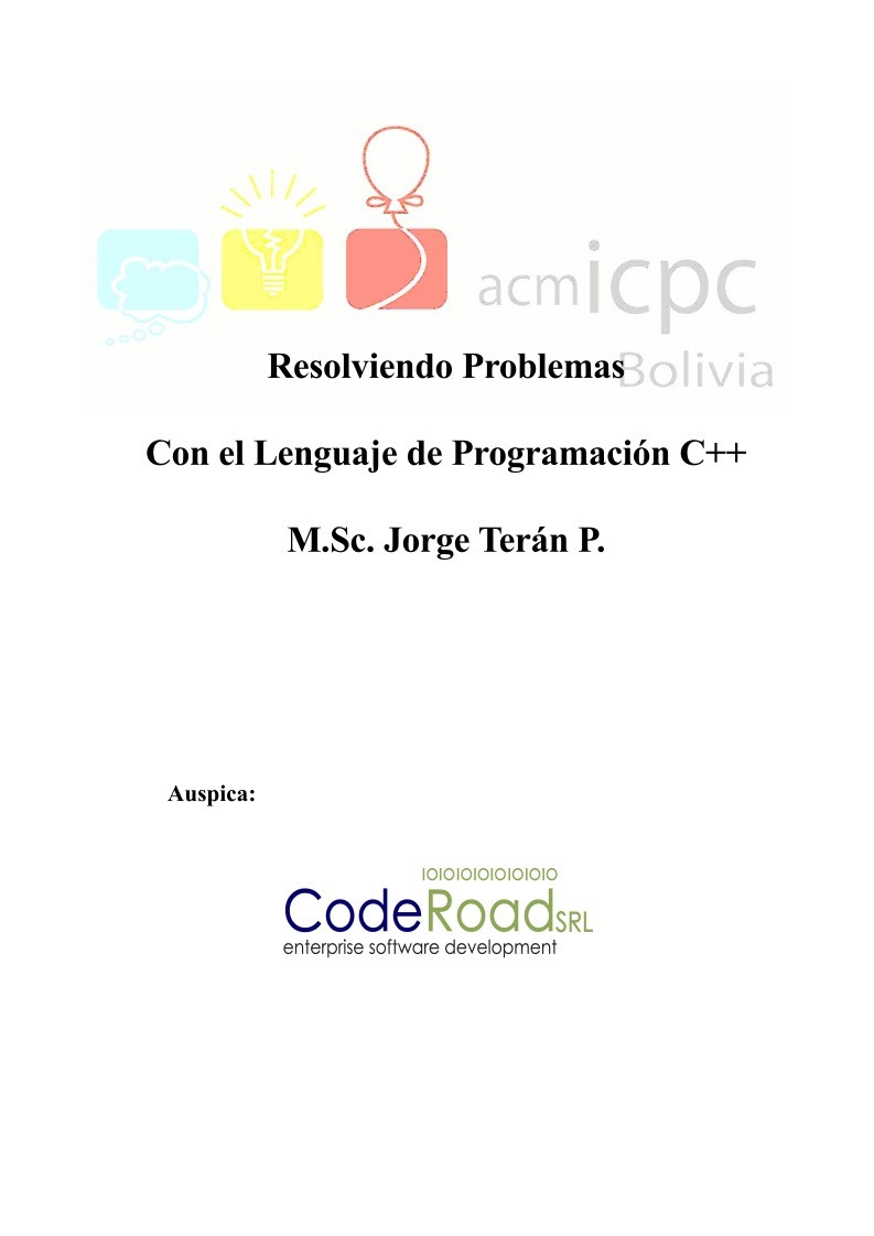 Imágen de pdf Resolviendo Problemas con el Lenguaje de Programación C++