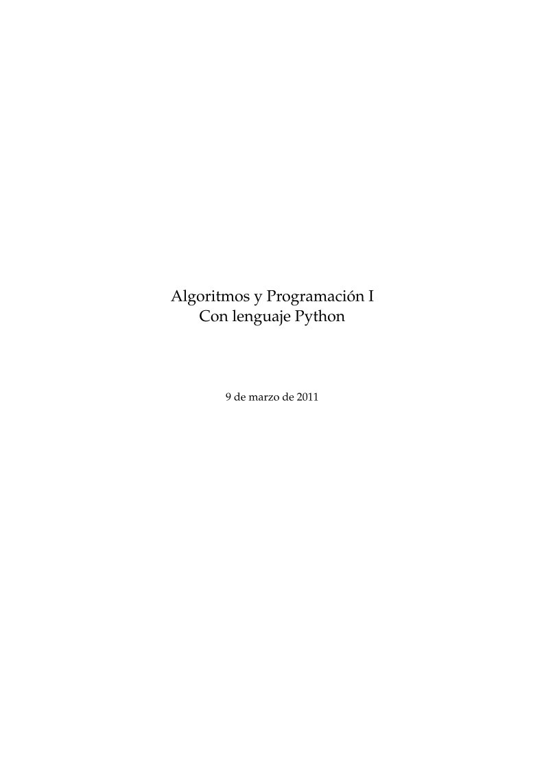 Imágen de pdf Algoritmos y Programación I - Con lenguaje Python