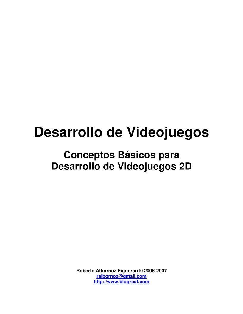 Imágen de pdf Conceptos Básicos para Desarrollo de Videojuegos 2D
