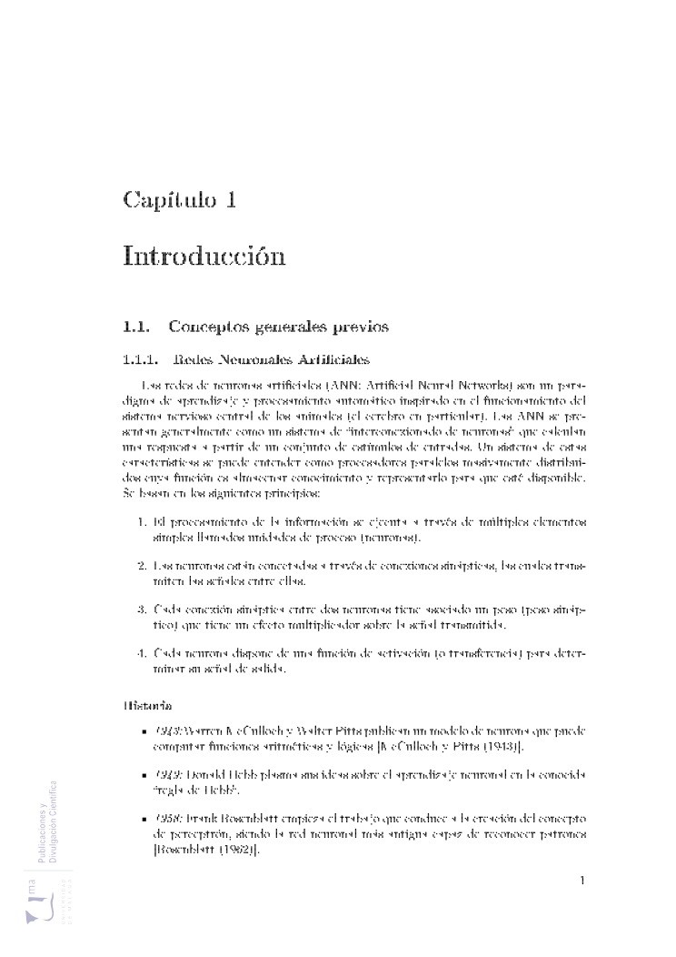 Imágen de pdf Algoritmos de aprendizaje neurocomputacionales para su implementación hardware