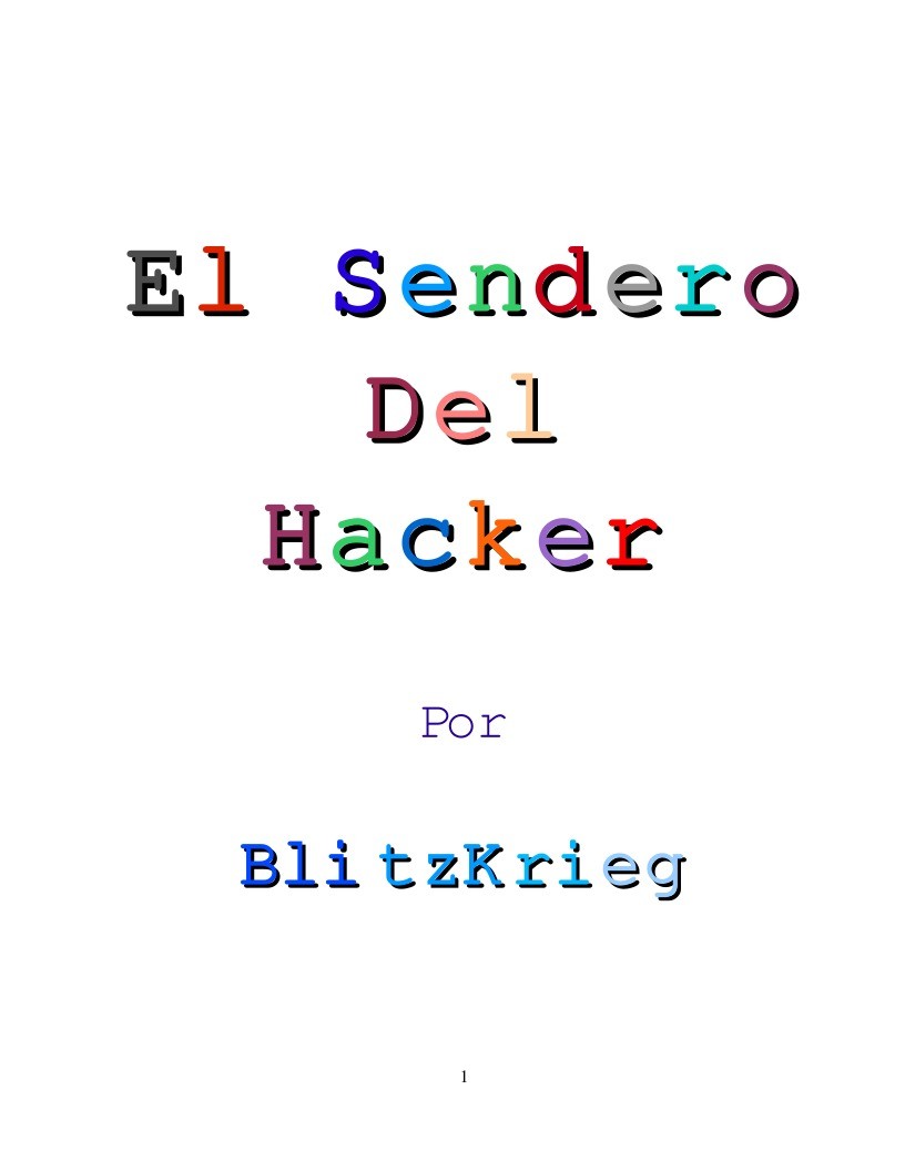 Imágen de pdf El Sendero del Hacker