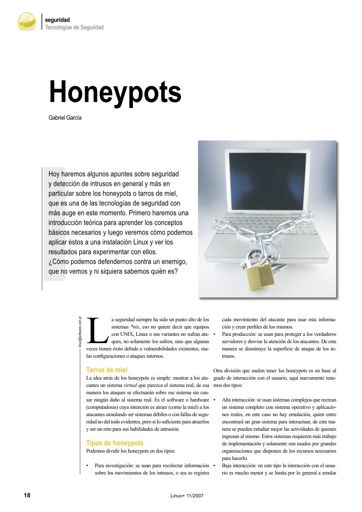Imágen de pdf Honeypots