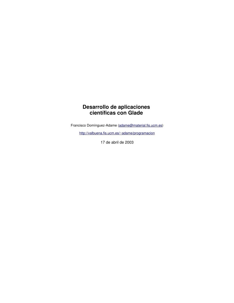 Imágen de pdf Desarrollo de aplicaciones científicas con Glade