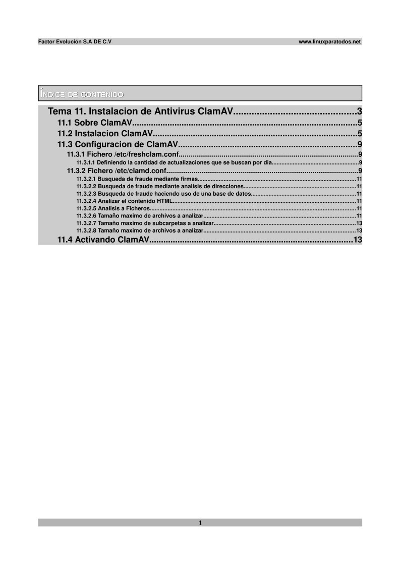Imágen de pdf Tema 11. Instalacion de Antivirus ClamAV