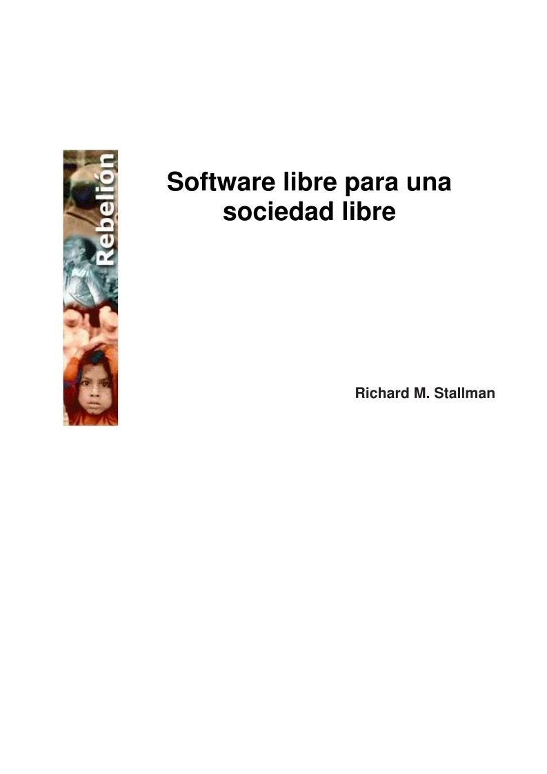 Imágen de pdf Software libre para una sociedad libre