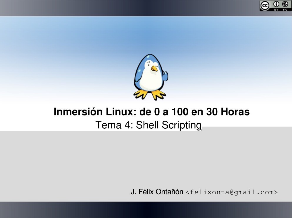 Imágen de pdf Tema 4: Shell Scripting - Inmersión Linux: de 0 a 100 en 30 horas