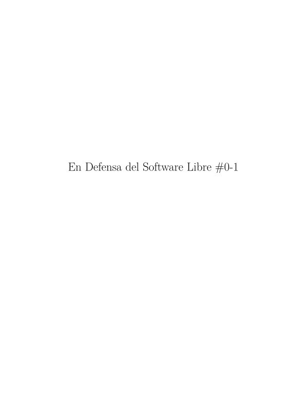 Imágen de pdf En Defensa del Software Libre #0-1