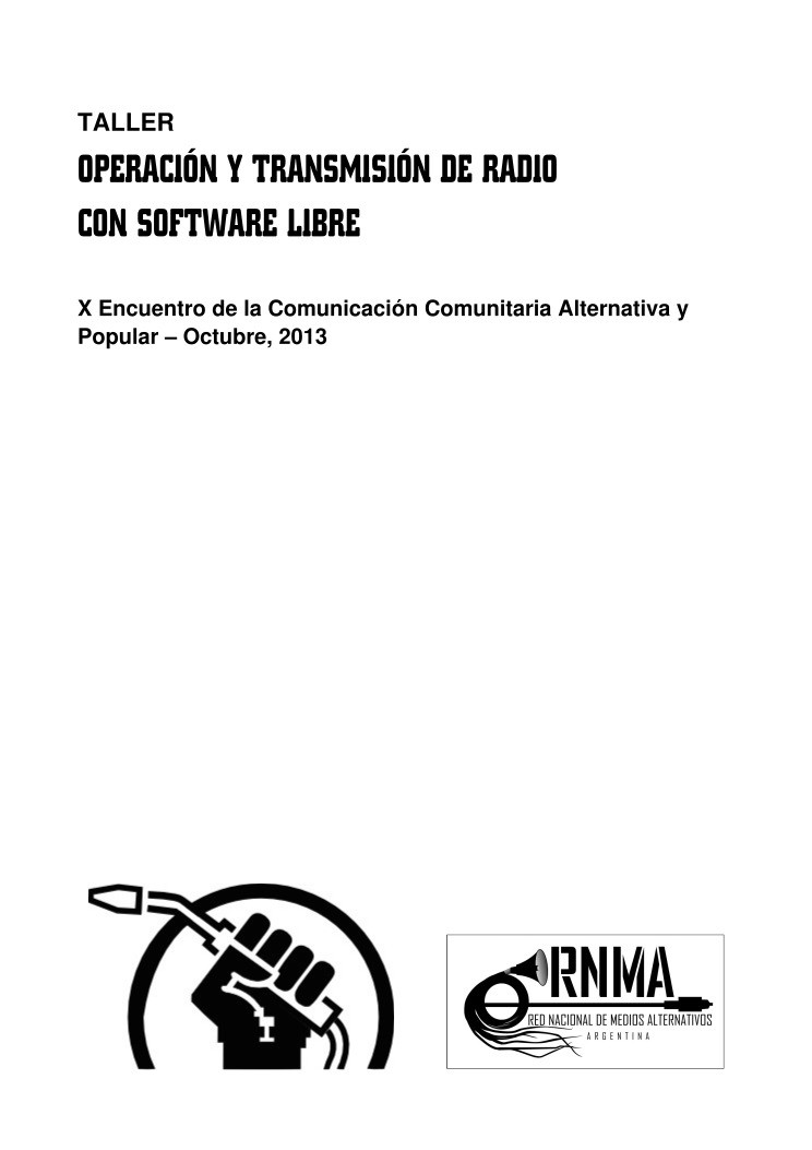 Imágen de pdf Taller - Operación de transmisión de radio con software libre