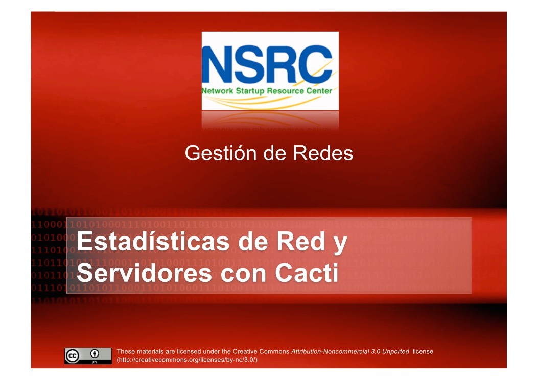 Imágen de pdf Estadísticas de Red y Servidores con Cacti