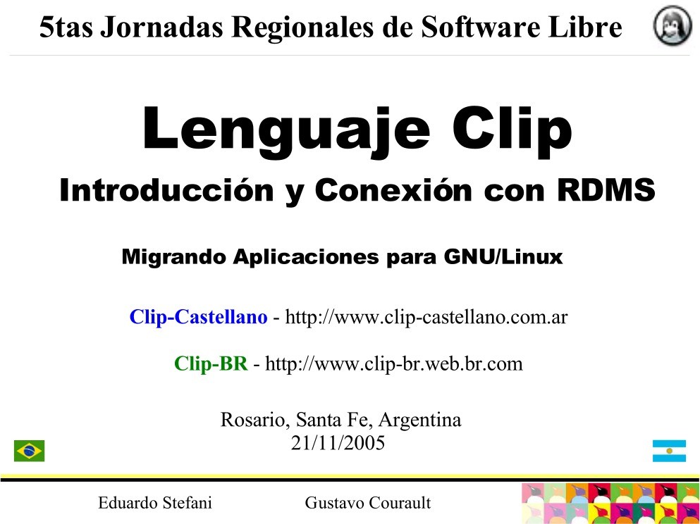 Imágen de pdf Libre Lenguaje Clip Introducción y Conexión con RDMS