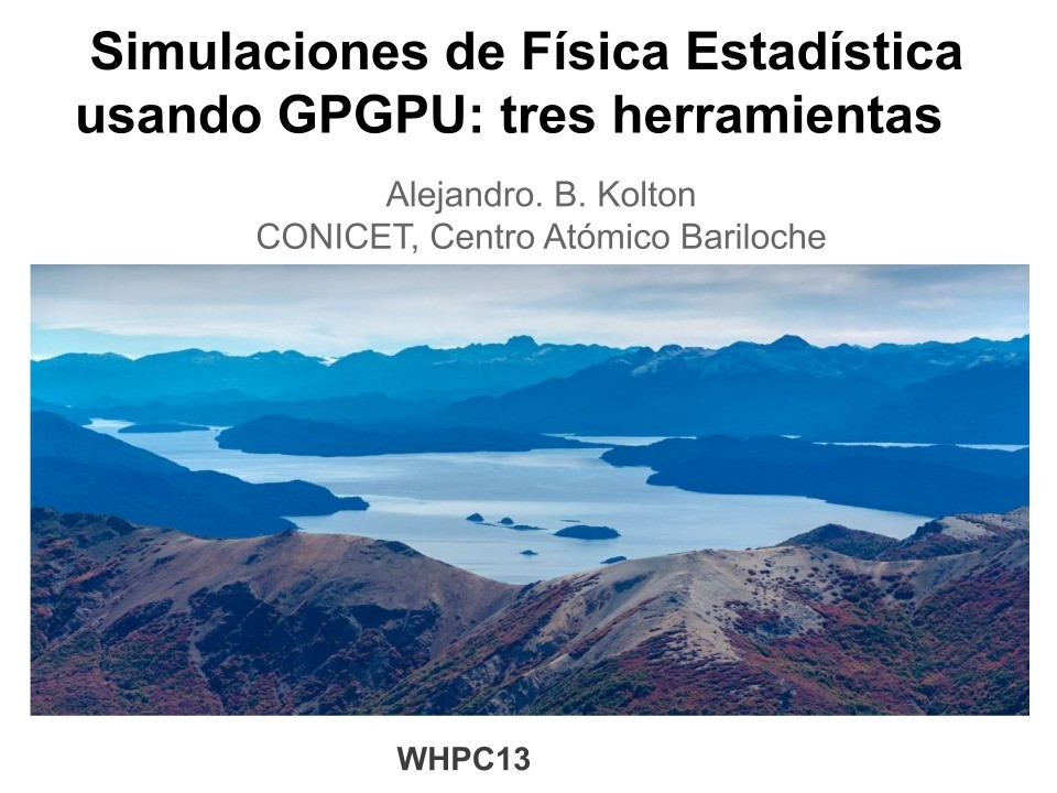 Imágen de pdf Simulaciones de Física Estadística usando GPGPU: tres herramientas