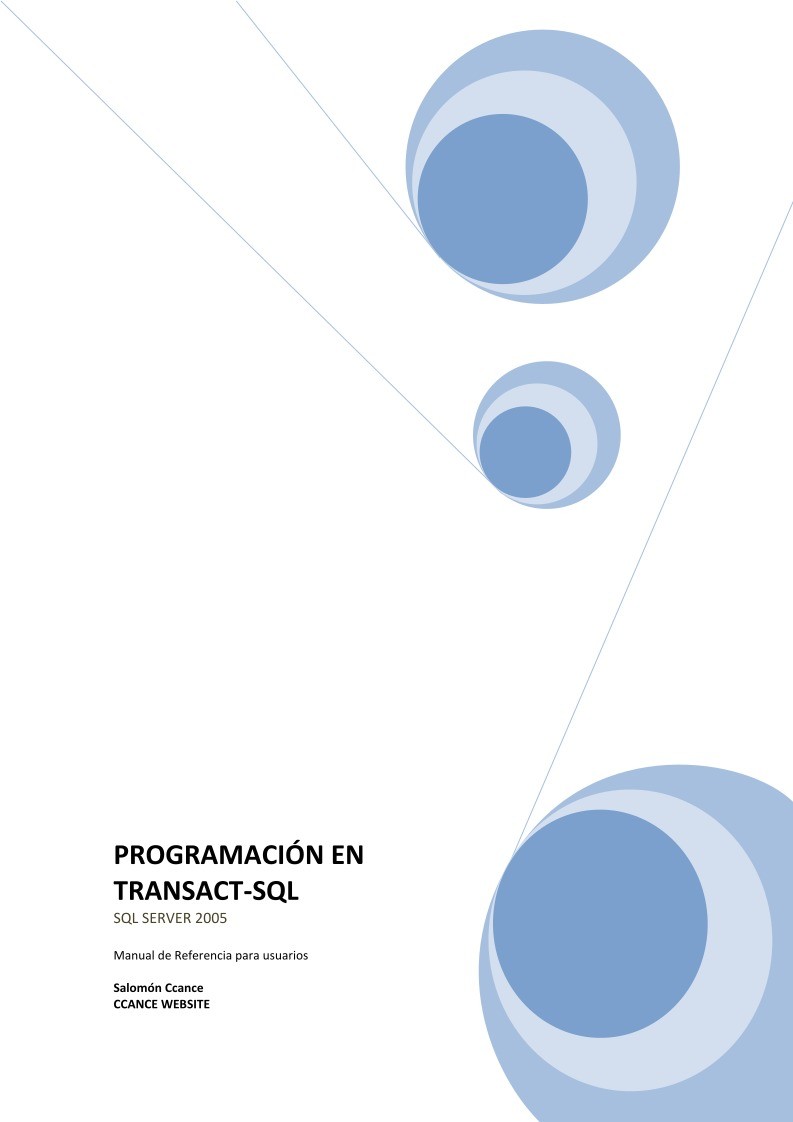 Imágen de pdf PROGRAMACIÓN EN TRANSACT-SQL - SQL SERVER 2005