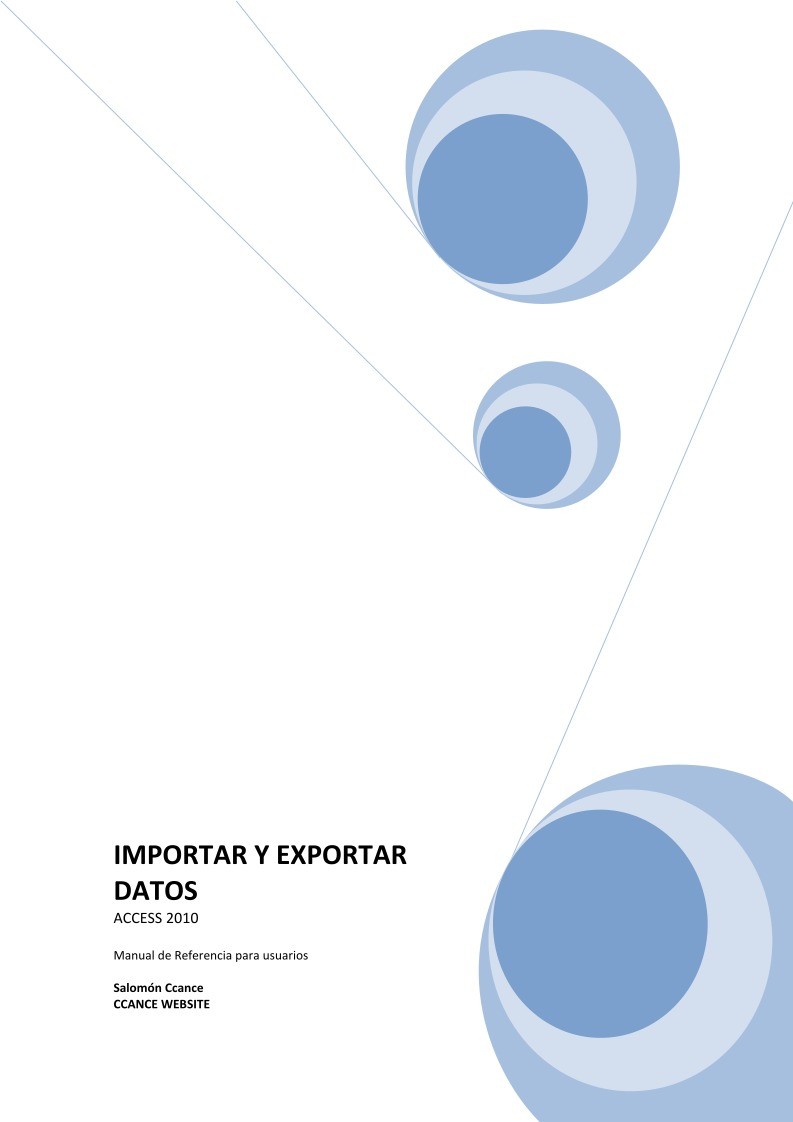 Imágen de pdf IMPORTAR Y EXPORTAR DATOS - ACCESS 2010