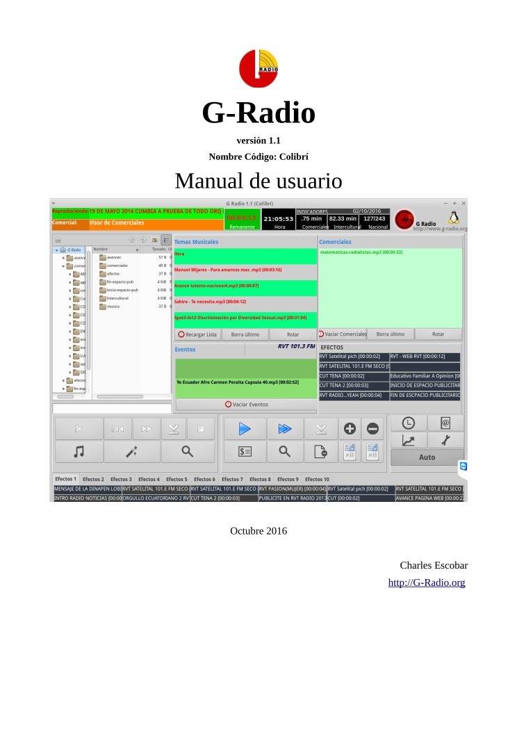 Imágen de pdf manual de usuario G-Radio