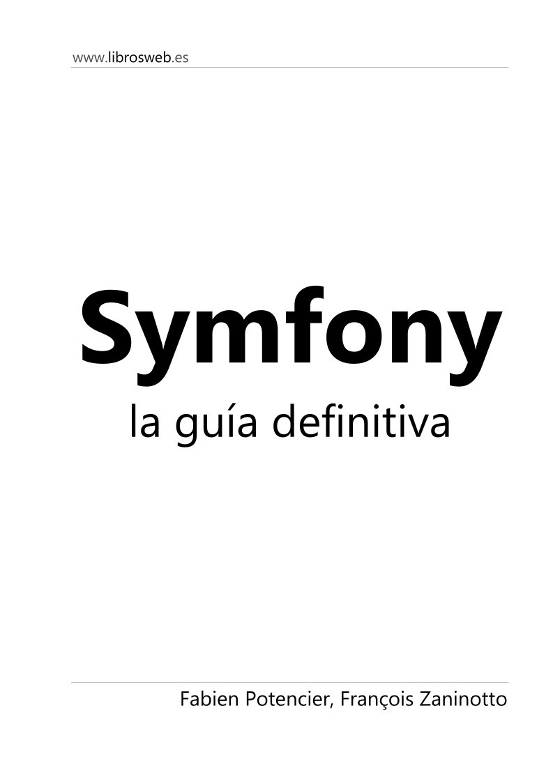 Imágen de pdf Symfony, la guia definitiva