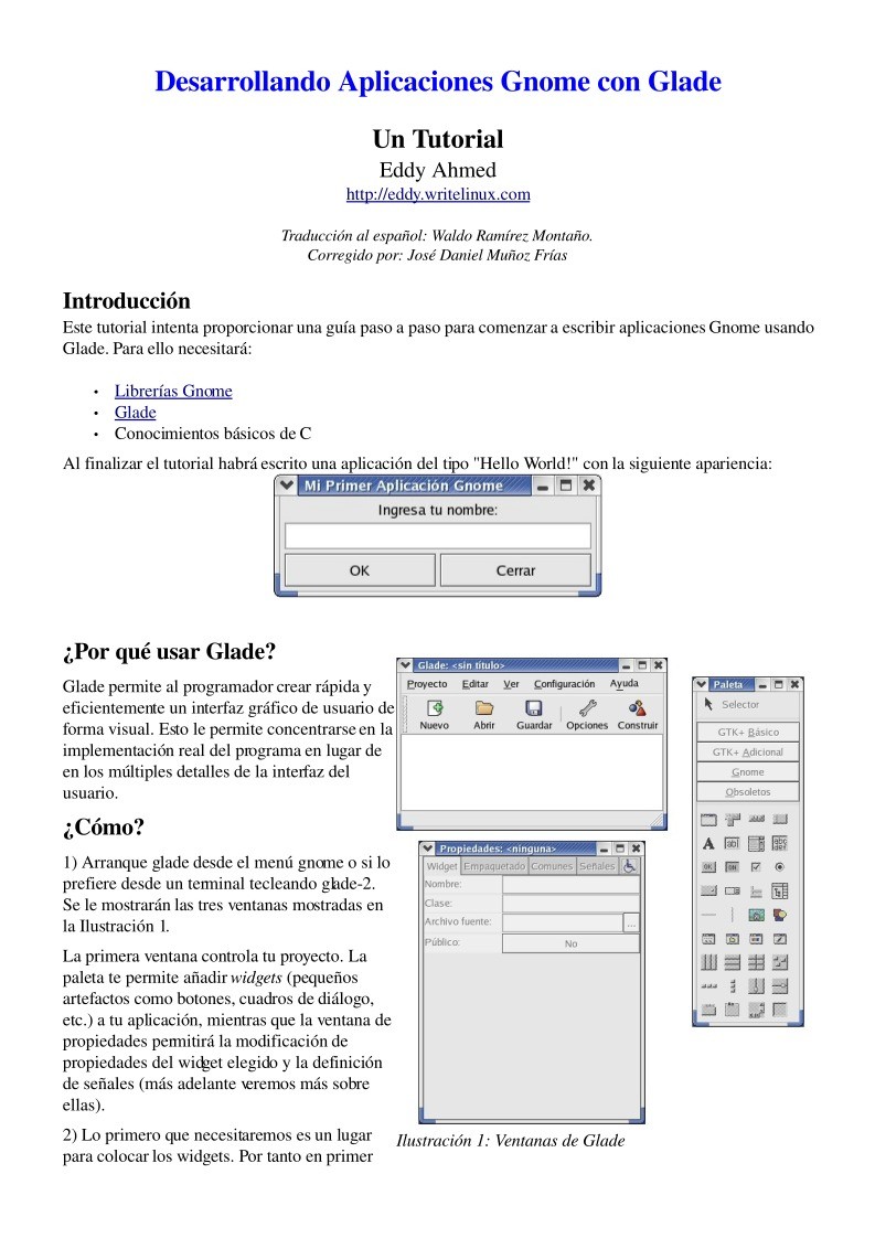 Imágen de pdf Desarrollando Aplicaciones Gnome con Glade