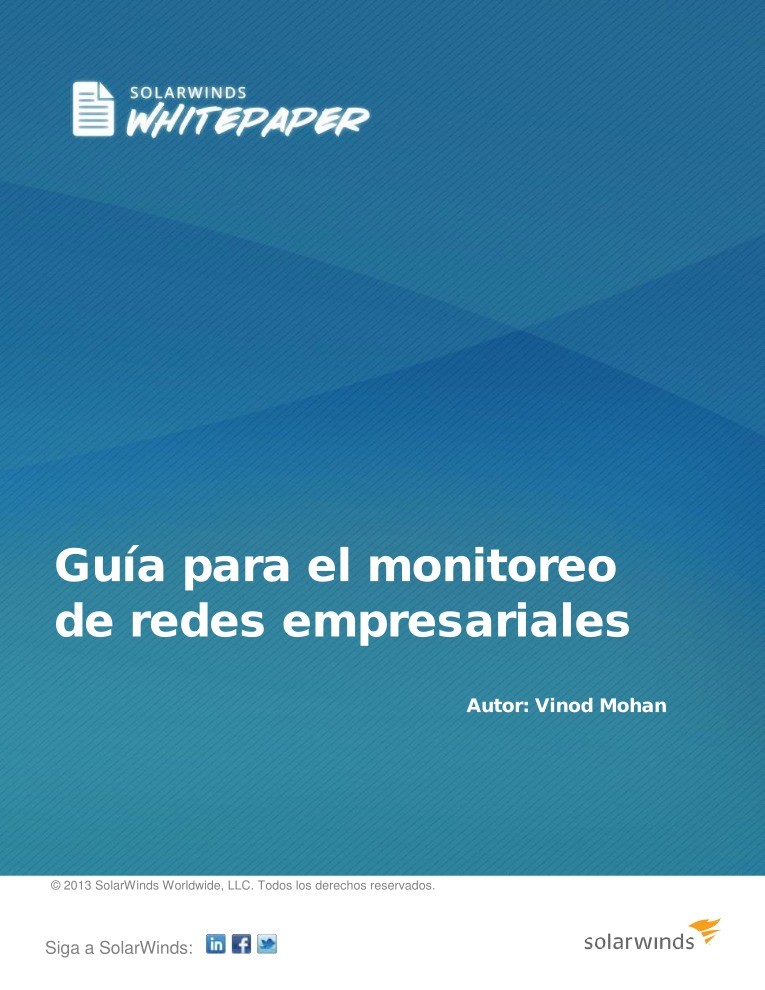 Imágen de pdf Guía para el monitoreo de redes empresariales