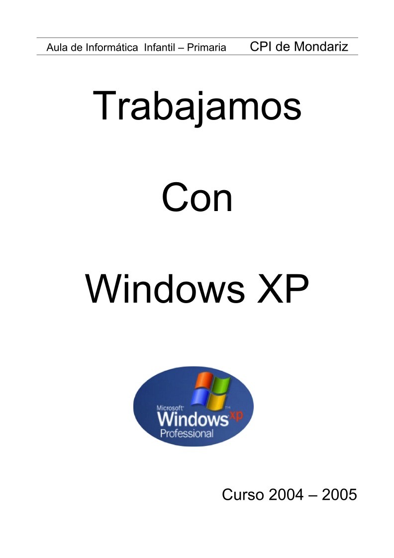 Imágen de pdf Trabajamos con Windows XP