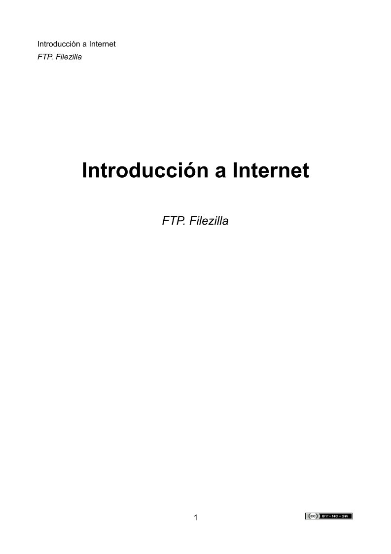Imágen de pdf FTP. Filezilla - Introducción a Internet