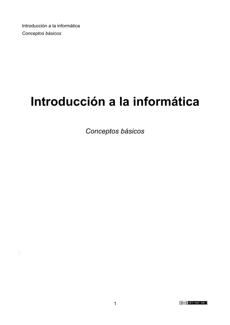 Imágen de pdf Introducción a la informática - Conceptos básicos