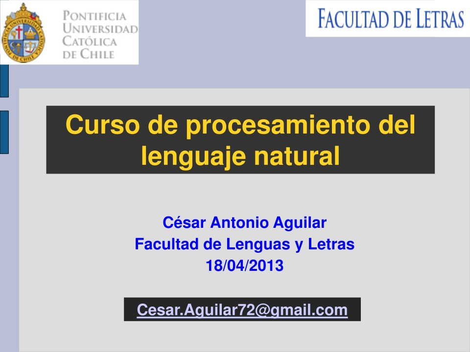 Imágen de pdf Curso de procesamiento del lenguaje natural