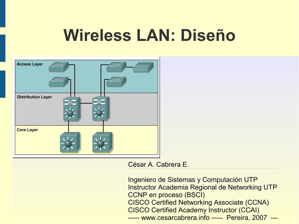 Imágen de pdf Wireless LAN: Diseño