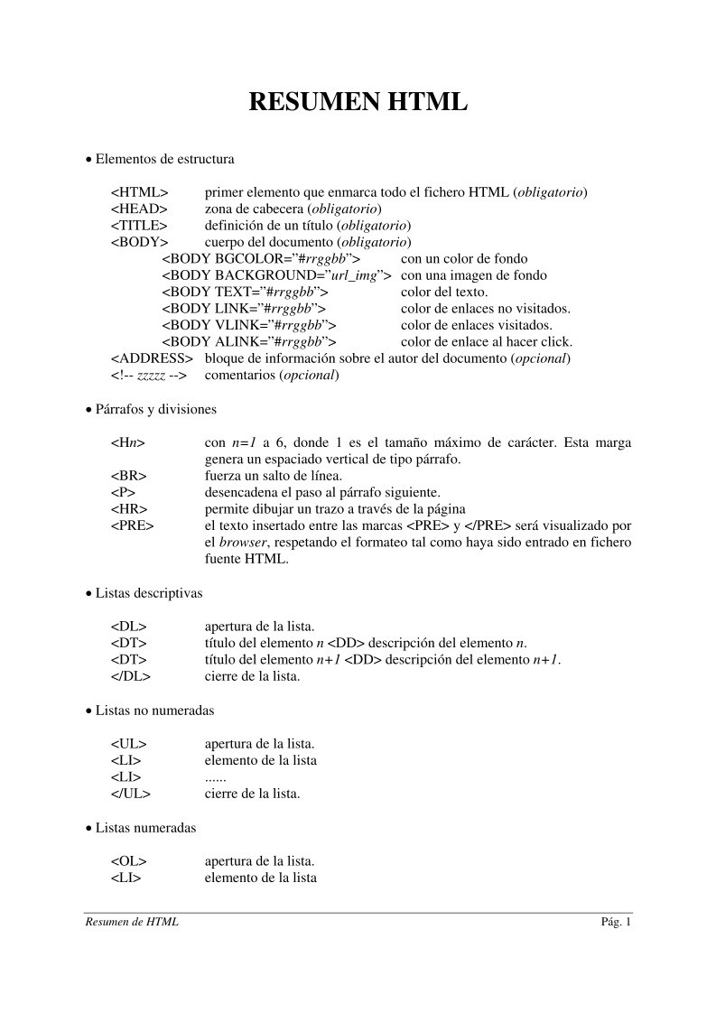 Imágen de pdf Resumen HTML