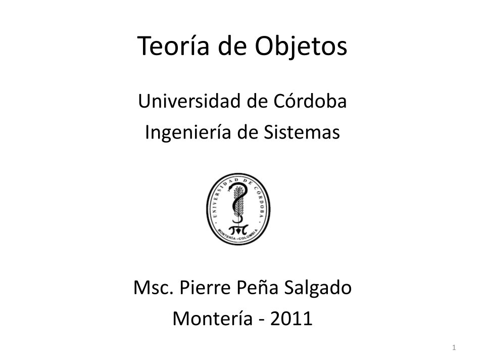 Imágen de pdf Teoría de Objetos