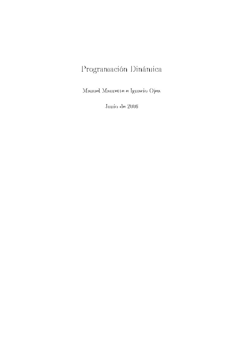 Imágen de pdf Programación Dinámica