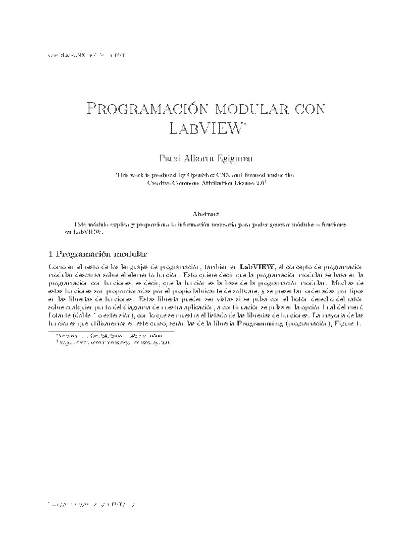 Imágen de pdf Programación modular con LabVIEW