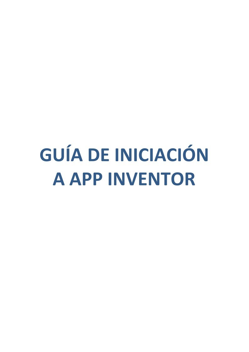 Imágen de pdf Guía de iniciación a App Inventor