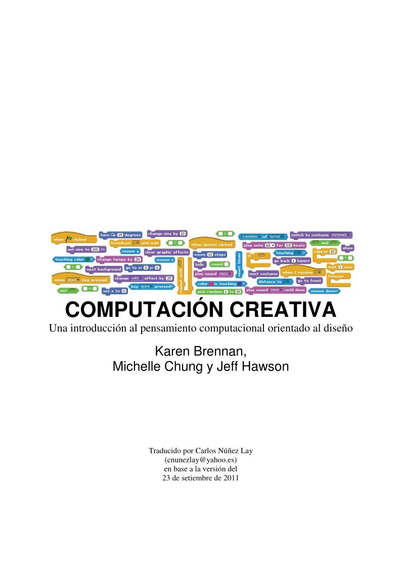 Imágen de pdf Computación Creativa con Scratch