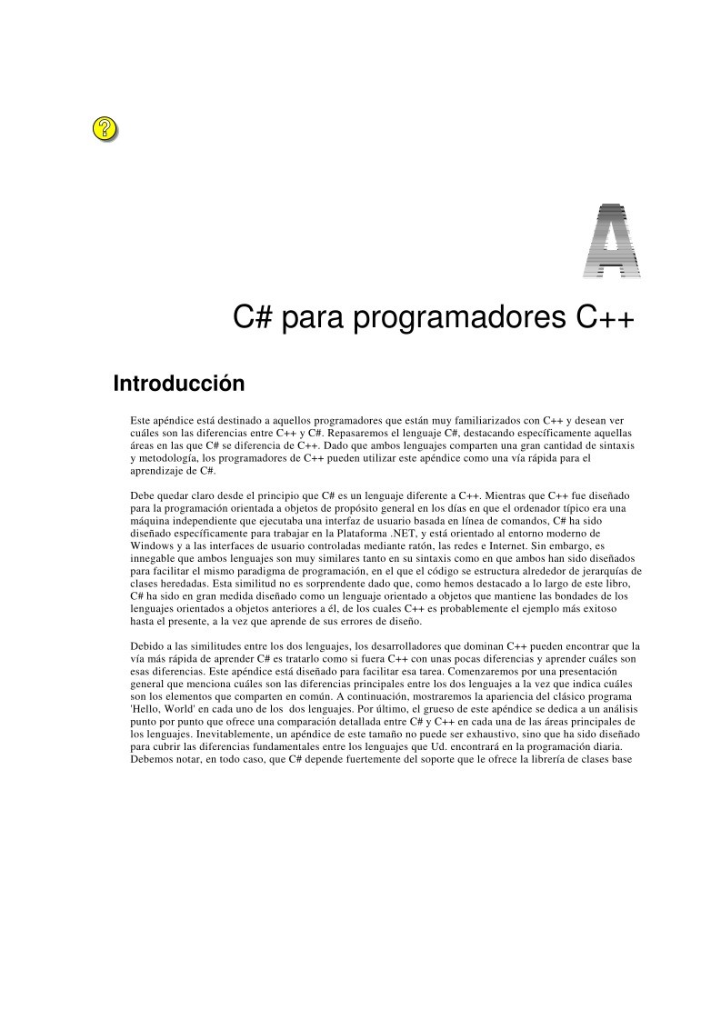 Imágen de pdf C# para programadores C++