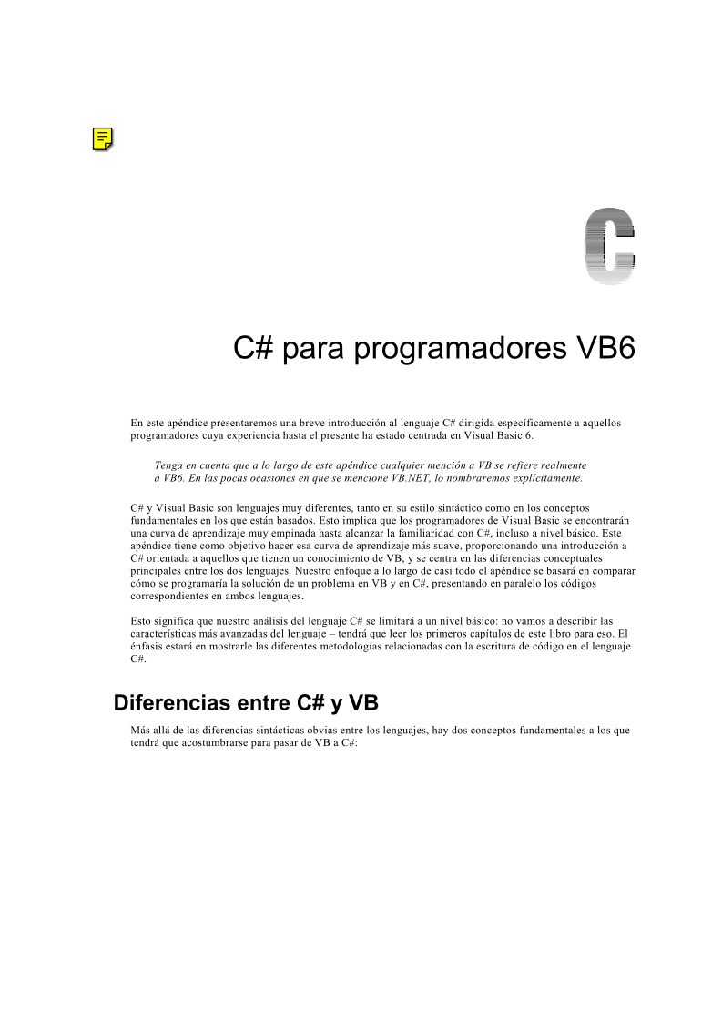 Imágen de pdf C# para programadores VB6